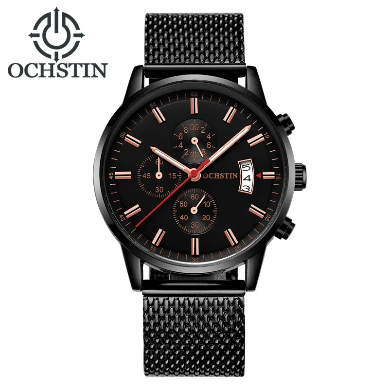 Ochstin модные спортивные Стиль Дата кварцевые часы Для мужчин лучший бренд класса люкс известный мужской часы наручные Часы для Для мужчин