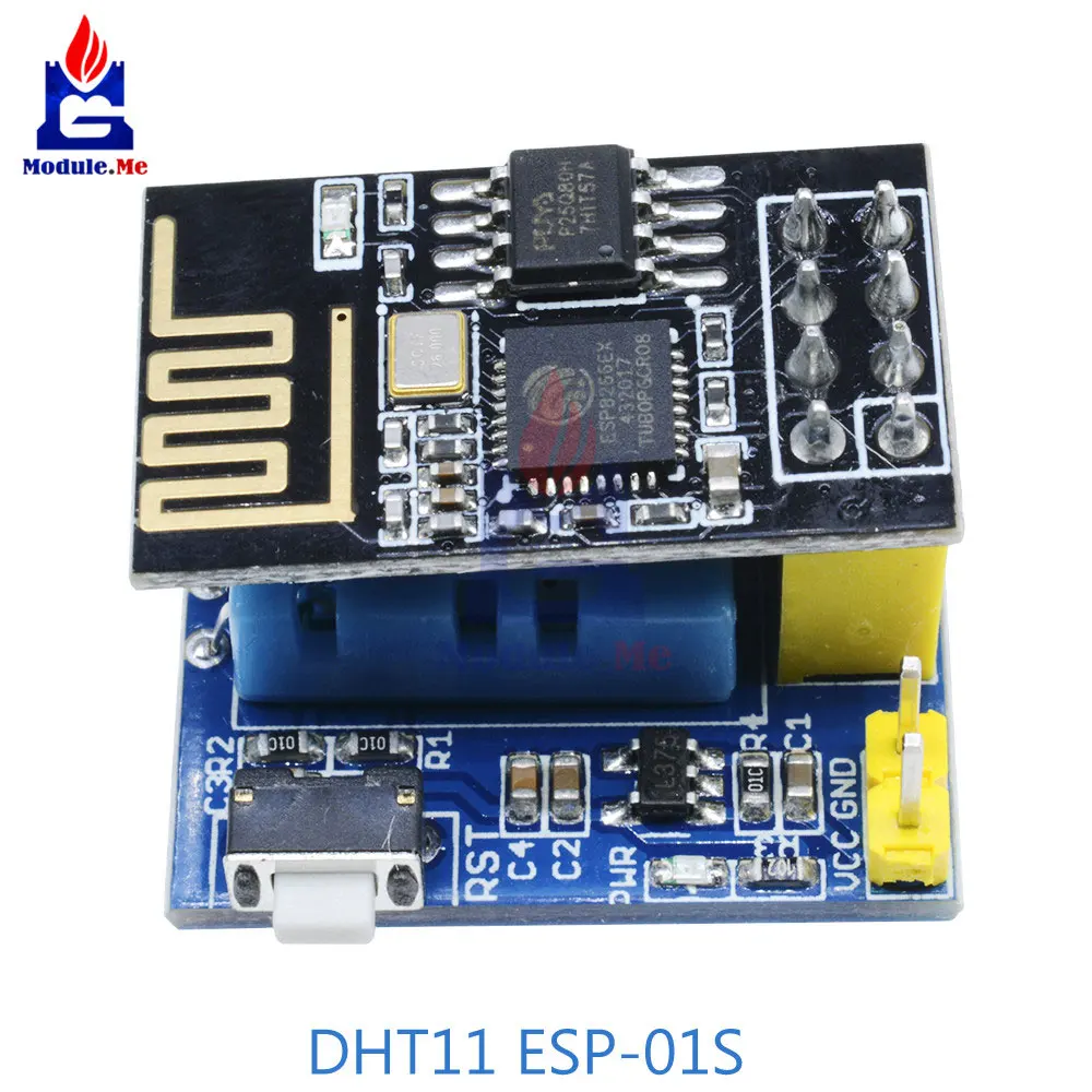 ESP8266 ESP-01 ESP-01S wifi беспроводной Bluetooth DHT11 датчик температуры и влажности модуль щит для Arduino подходит для Node MCU умный дом - Цвет: DHT11 ESP-01S