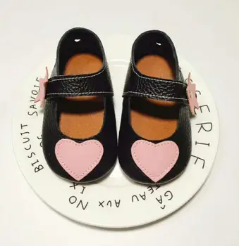 

2020 Soft Sole Genuine Leather newborn baby mocassins Toddler First Walker black white Baby Shoes infant Girls party shoes