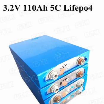 

8pcs 3.2v lifepo4 battery 3.2v 110Ah lithium battery large capacity 5C discharge for diy12V solar energy storage RV battery