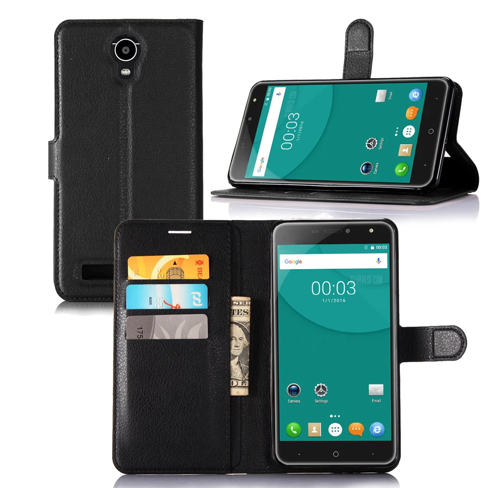 Модный чехол кошелек из искусственной кожи Для Doogee X7X7 Pro защитный с откидной