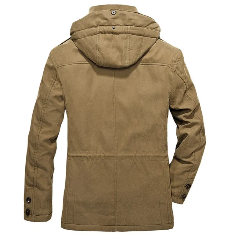 Зимние теплые толстые мужские парки зимняя куртка Мужские chaquetas hombre военный Бомбер куртка пальто большие мужские s куртки плюс размер L-4XL