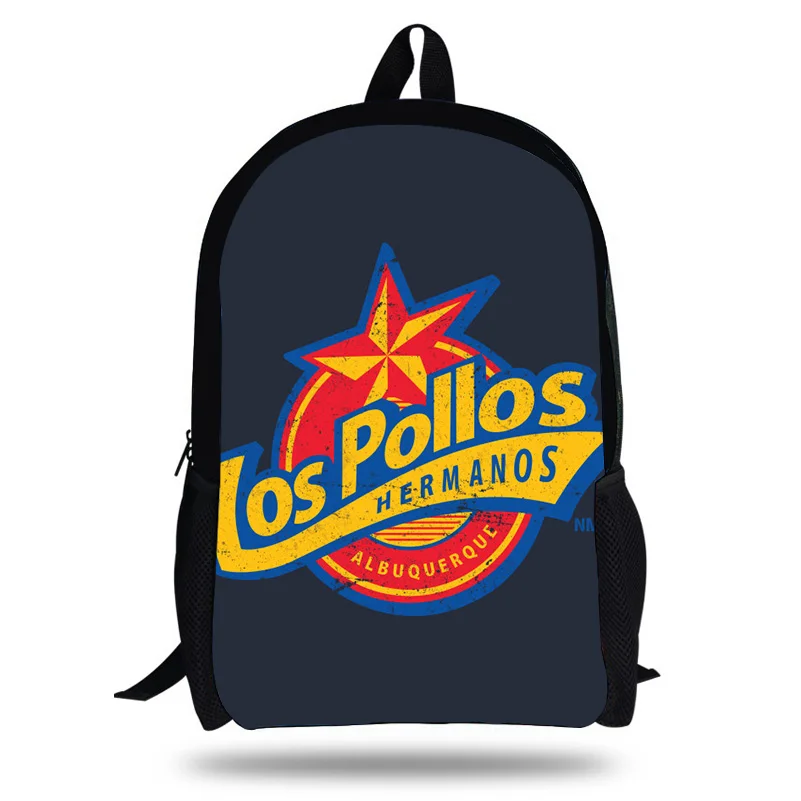 

2018 Newest 3D LOS POLLOS HERMANOS Chicken Brother Printing Children School Bags Boys Teenage Girls Casual Backpacks