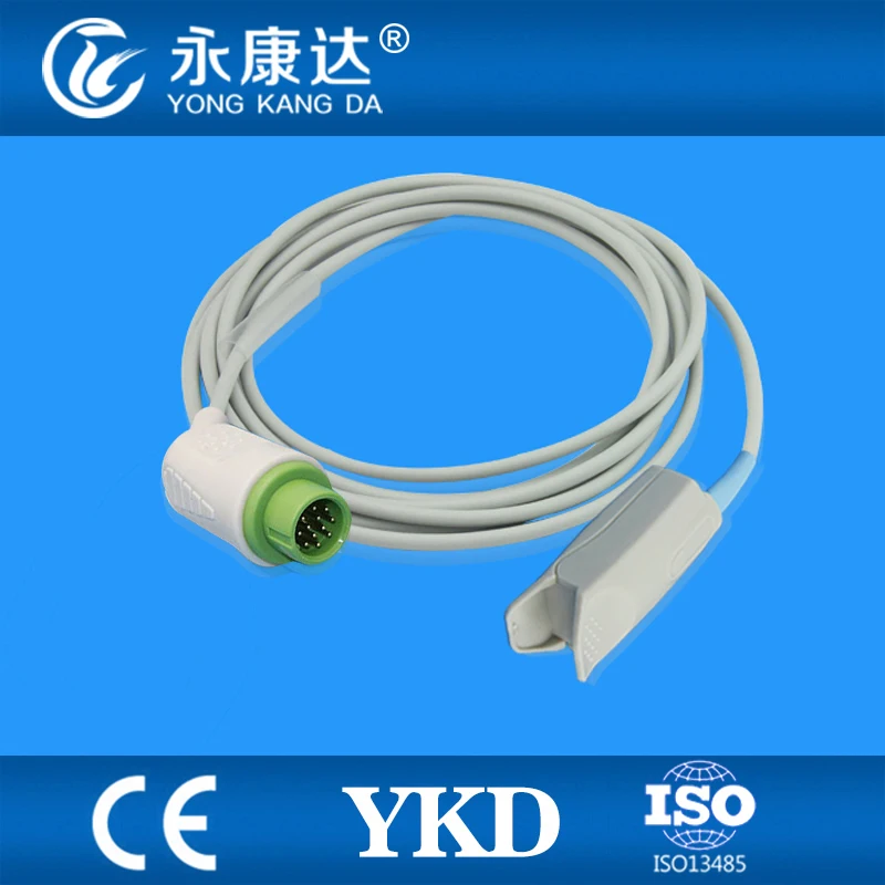 

Free Shipping 12Pin Plug Adult Finger Clip Spo2 Probe Sensor For BLT