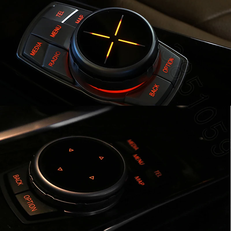 Автомобильный Стайлинг для BMW F10 F20 F30 X3 X5 X6 E60 E90 1 3 серии Idrive крышка мультимедийной панели кнопки abs крышка интерьерные наклейки