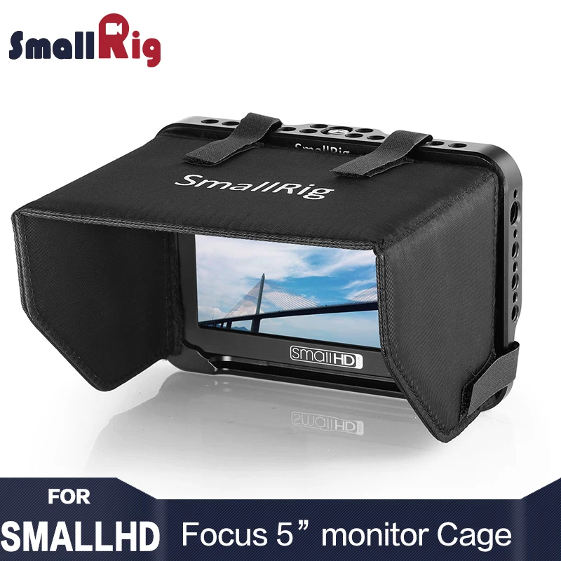 SmallRig монитор для цифровой однообъективной зеркальной камеры клетка с Sunhood для SmallHD Фокус серии 5 "монитор с Sunhood 2249