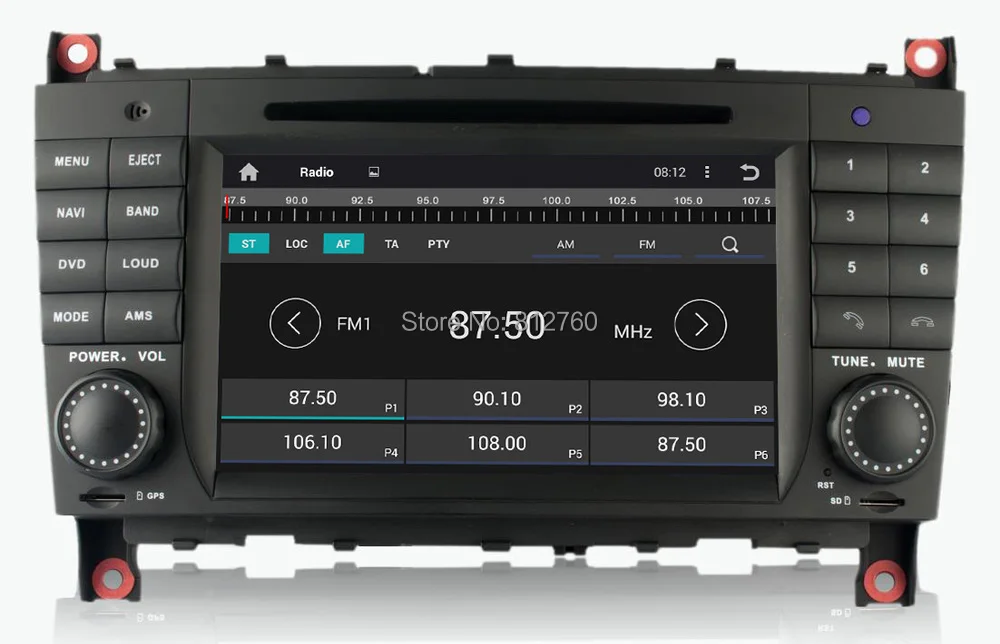 Excellent 2G RAM Quad Core Android 7.1 Car DVD GPS for Mercedes Benz C Class W203 C200 C230 C320 CLK 200 CLK350 CLK500 Car Radio Stereo 2