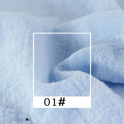 Однотонная льняная хлопковая ткань, сделай сам, одежда для рукоделия, подушка для шитья, ручная работа, 130x100 см, не скатывается, швейная Лоскутная Ткань S146 - Цвет: 01
