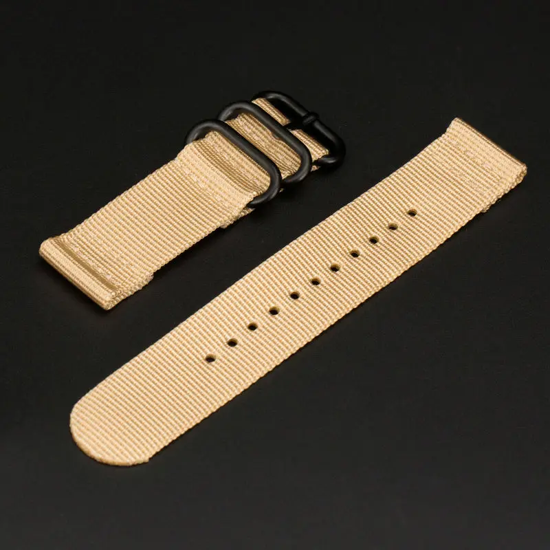 Сверхмощный нейлоновый ремешок для наручных часов водонепроницаемый холщовый