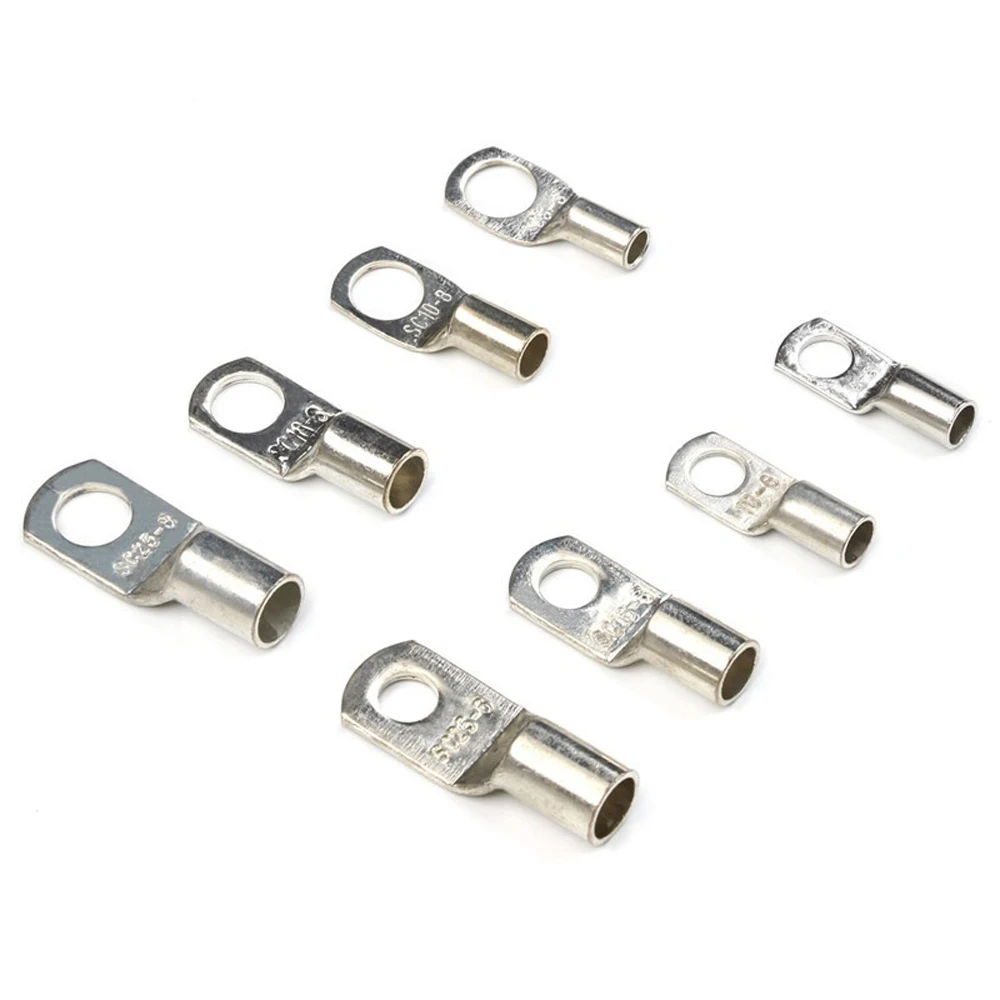 KANOSON 60 Piezas Terminales de Cobre Esta/ñado para Pernos Terminales de Cable de Conexi/ón Terminales de Cable de la Bater/ía Terminales SC Bater/ía de la Boca para Marina Automotriz El/éctrica