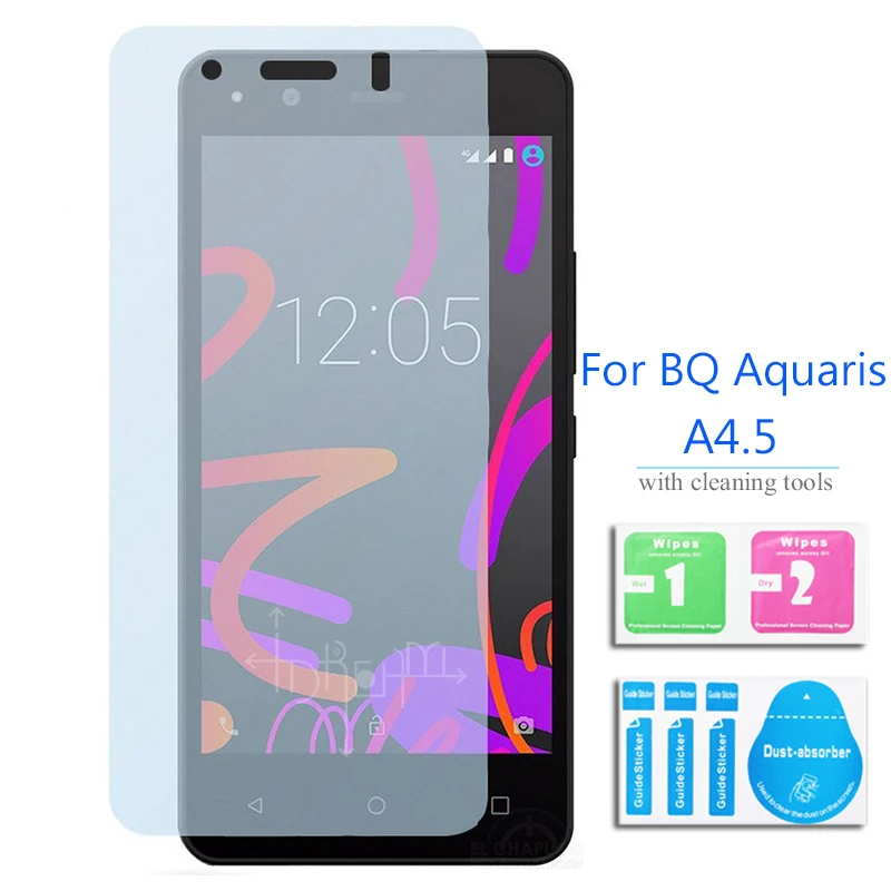 

2Pcs BQ Aquaris A4.5 E4.5 M4.5 X5 M5 E5 Tempered glass Screen Protector Safety Cover Film on A 4.5 M E X 5 4G LTE
