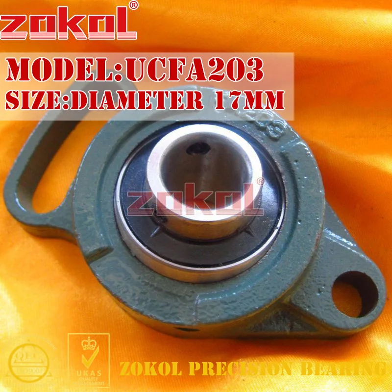 

Подшипник zokol UCFA203 LA90503 блок шариковых подшипников диаметр 17 мм
