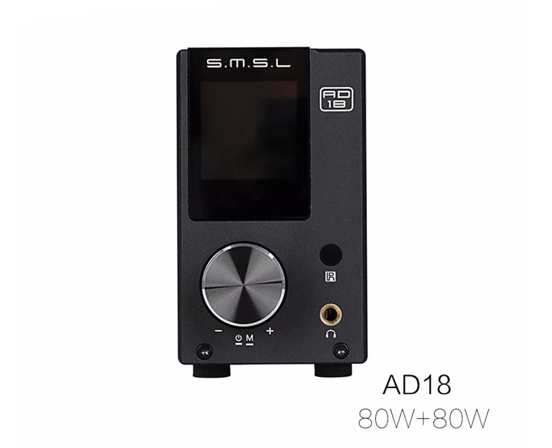 SMSL AD18 полный цифровой усилитель и ЦАП 80 Вт* 2 DSP HIFI Bluetooth 4,2 NFC оптический/коаксиальный USB декодер DAC с пультом дистанционного управления