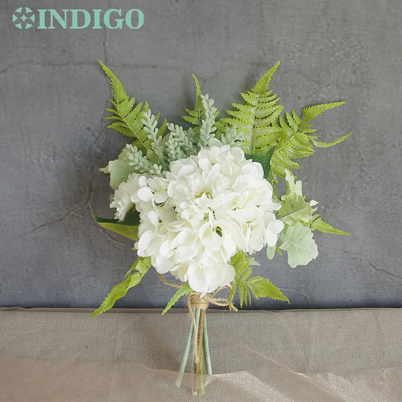 

INDIGO- Exclusive Sales White Flower Bouquet Set Flower Arrangement Hydrangea Bouquet Artificial Flower Party Event
