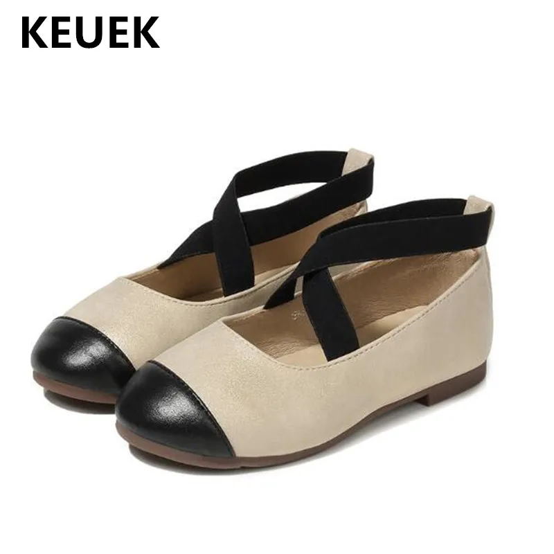 

New Girls Dance Shoes Breathable Casual Princess Spring/Autumn Single Shoes Children Kids Flats Baby Toddler Leather Shoes 019