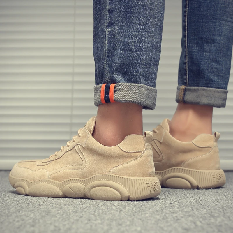 Spring new style men's shoes casual sneakers Korean web celebrity bear shoes men's leather shoes Spring new style men's shoes casual sneakers Korean web celebrity bear shoes men's leather shoes