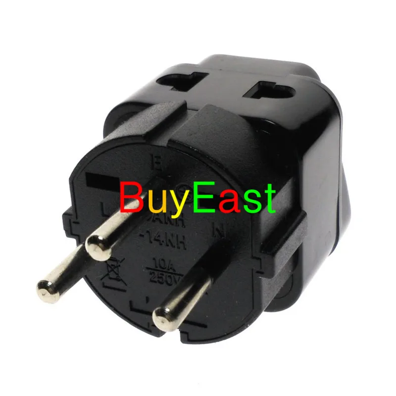 

Free shipping ISRAEL Travel Adapter 2 Way Outlet Power Plug Change US/AU/EU/UK to Israeli 3 Pin Grounded Adaptor 10A
