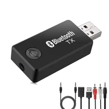 Передатчик LBSC Bluetooth подключен к аудиоустройствам 3,5 мм, питание от USB, потоковое воспроизведение музыки с более старого устройства без Bluetooth