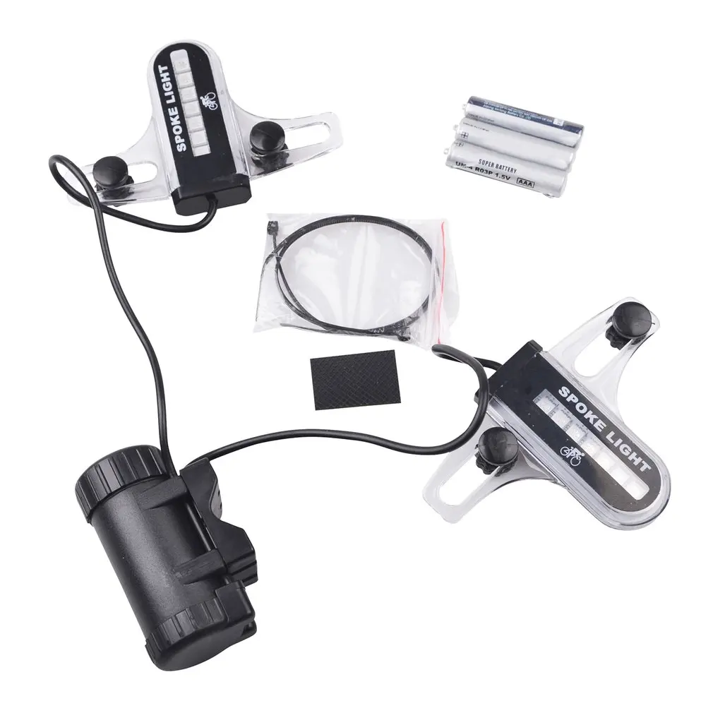 14+14pcs LED Bike Wheel Light With Battery Wheel Spoke Light Bike Accessories Outdoor Bike Lamp