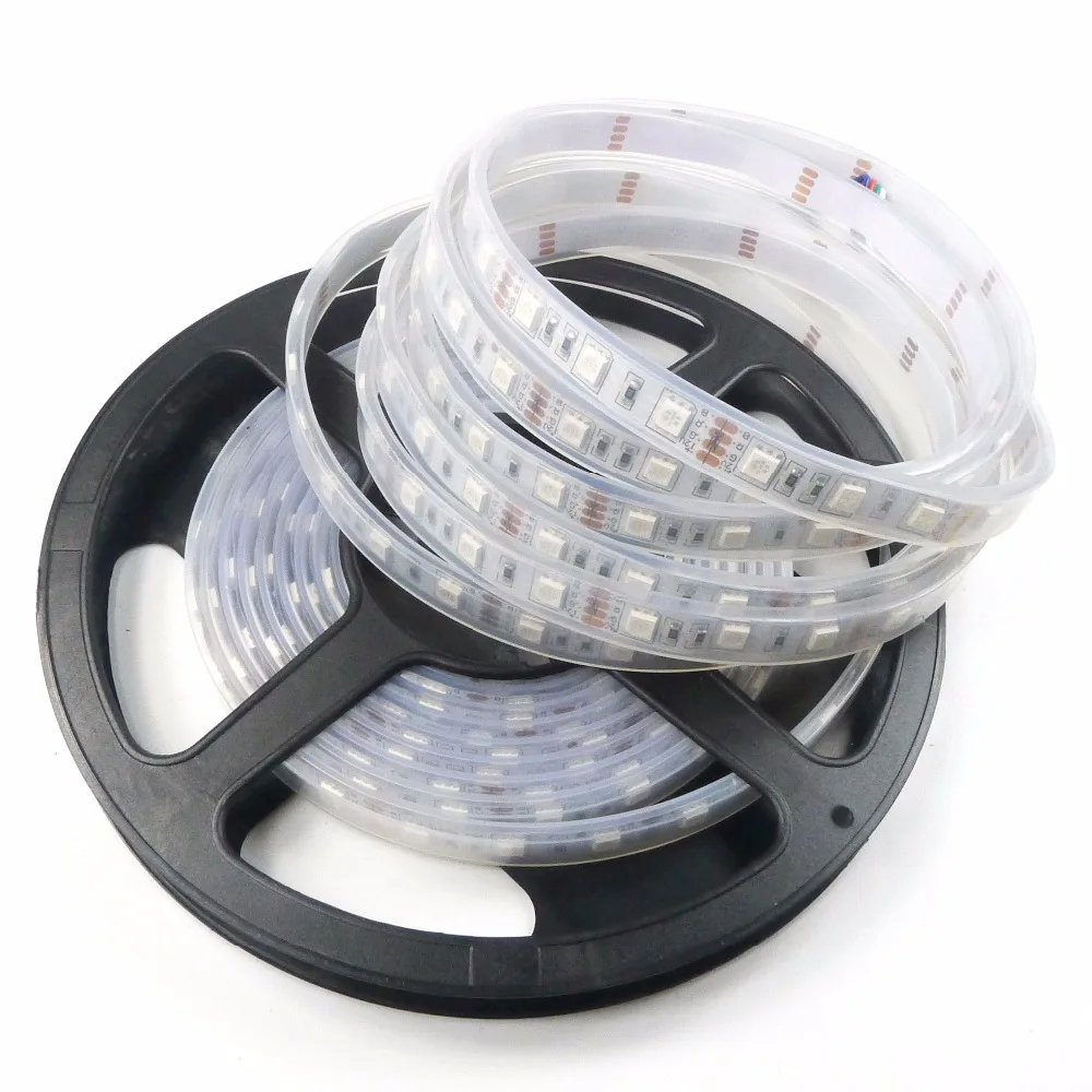 300 футов Водонепроницаемый 5 М 5050 светодиодный s RGB SMD силиконовая трубка гибкая