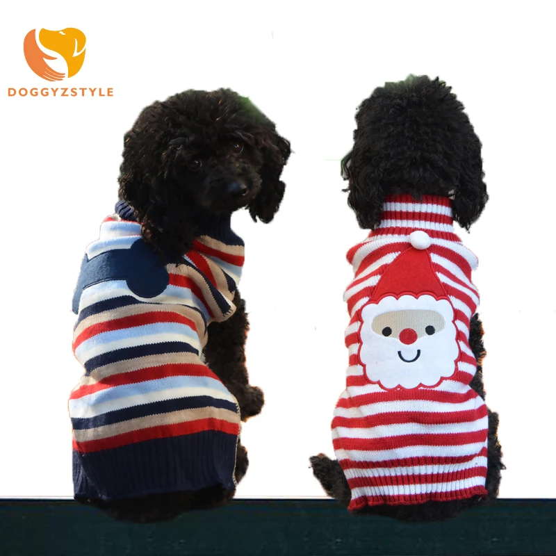 

Christmas cute puppy pet cat and dog sweater knitted jacket European and American style clothing random style clothes