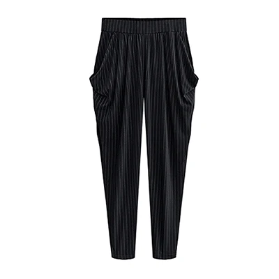 plus size vertical striped pants