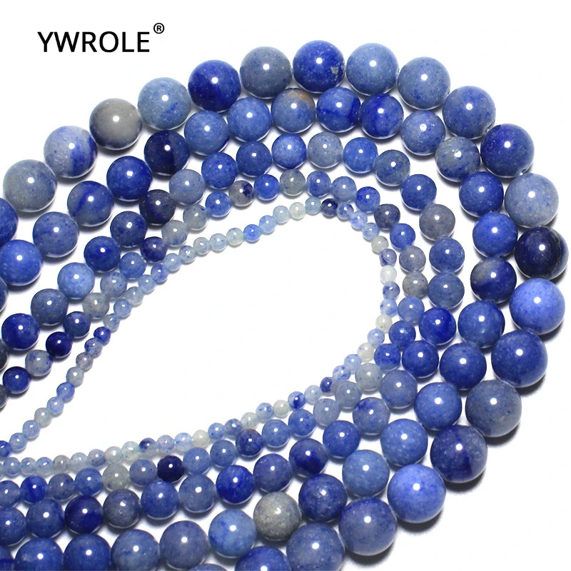 Бусины из натурального камня Dumortierite Blue Aventurine Jades искусственный материал 4/ 6/8/10/12