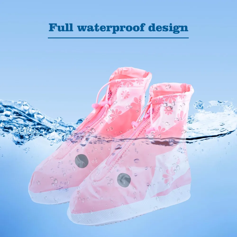 

4 Colors Kids Rain Cover for Shoes PVC Shoe Protector Reusable Accessories for Shoe Covers Shoes Waterproof Children Boys Girls