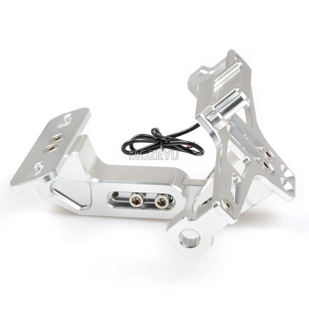 CNC держатель номерного знака мотоцикла для Honda CBR600 CBR 600 F2 F3 F4 F4i CBR1000RR/SP - Цвет: Серебристый