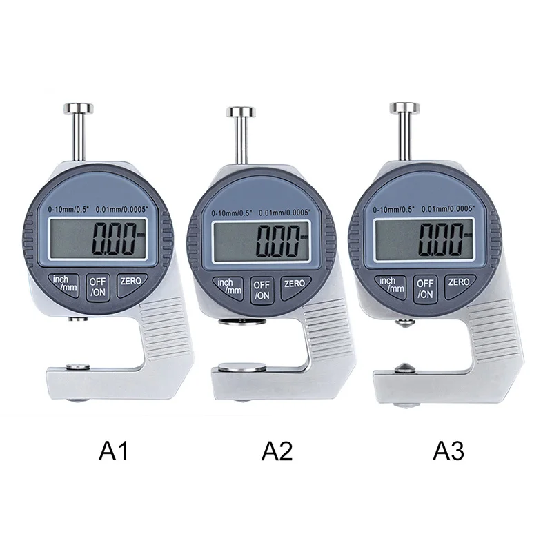 Мини 0,01 мм Цифровой ширина толщина Калибр метр 12,7 большой ЖК дисплей Электронный индикатор набора измерения толщины инструменты