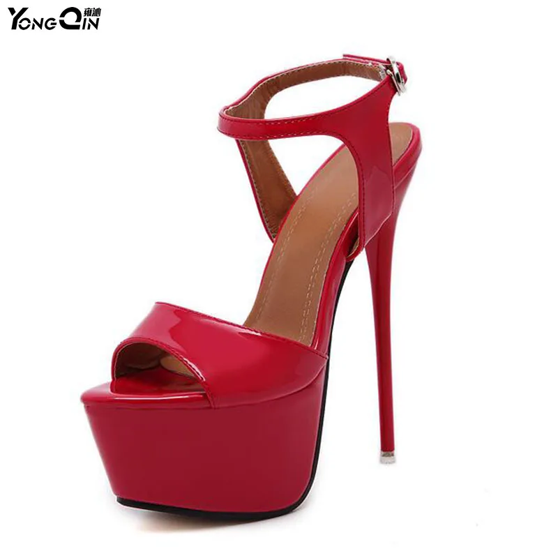 Buy New 2017 Fashion Peep Toe High heeled Sandals Sexy