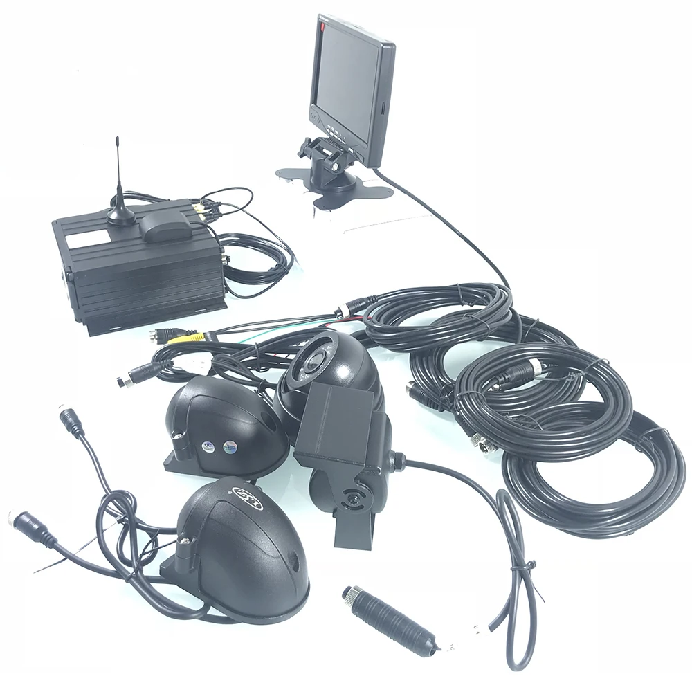  Genuino diretta lotto 256G scheda SD HD audio e video 4 canali di monitoraggio 3G GPS camion kit di