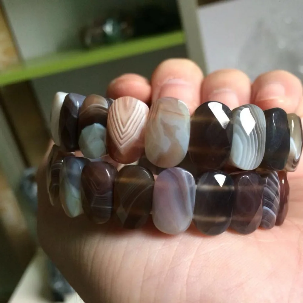 natural botswana agate/Sardonyx stone beads bracelet natural gemstone bangle jewelry for woman for gift wholesale