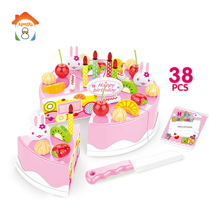 

38 PCS Thumbnails Pretend Play Cake Kitchen Toys Sets For Girls Christmas Decorations Interactive Toy Children Education BM055