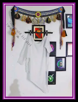 

Transparent thin belly dance Bat sleeve top CUF23