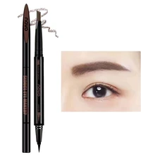 Women's beauty двуглавый водонепроницаемый автоматический карандаш для бровей+ топик помощь Косметика для бровей инструменты