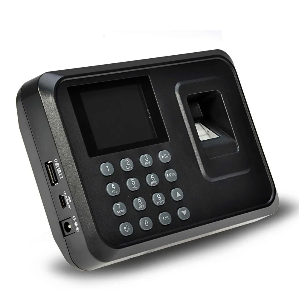 DANMINI 2,4 дюймов экранный сканер отпечатков пальцев часы посещаемости машины Система контроля доступа для офиса/factory/отель/школа