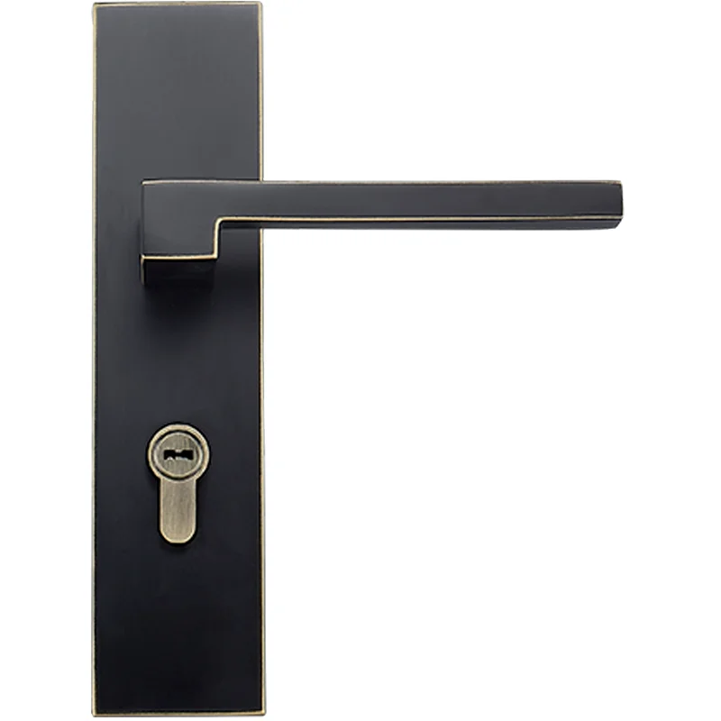  Elegant Luxury 1Set European Pure Brass Door Lock Set Interior Security Anti-theft Door Handle Lock - 33050906314