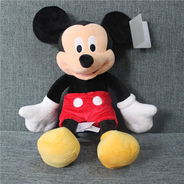 Tanie Wysokiej jakości oryginalny mickey mouse pluszak Myszka Miki miękka lalka, mickey sturffed zabawki prezent dla dzieci chłopcy dziewczęta prezent urodzinowy