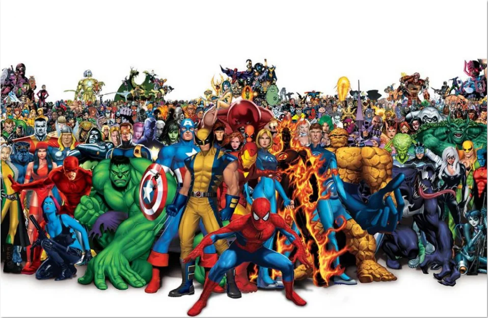 7x5ft Superheros Человек-паук Железный человек Халк на заказ фотостудия фон виниловый баннер 220 см x 150 см