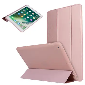 

for iPad Pro 11 Protective Shell Front PU Leather Back Silicone Protective Skin New ipad pro 11 Smart Cover Trifold Stand Case