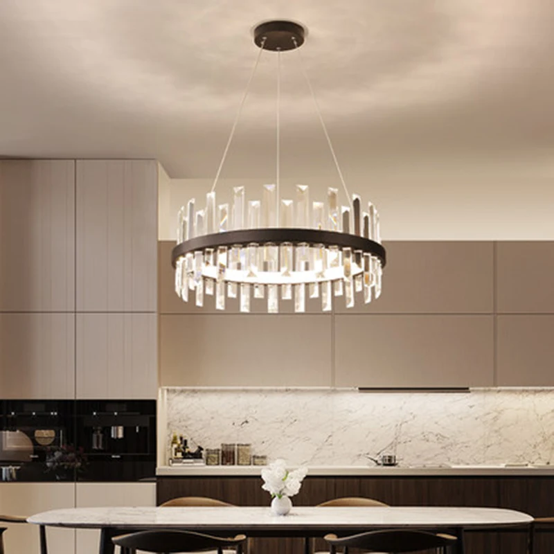 

Modern led chandeliers hanging crystal lights for living room home dinning room lighting A85-265V light Kitchen chandelier lamp