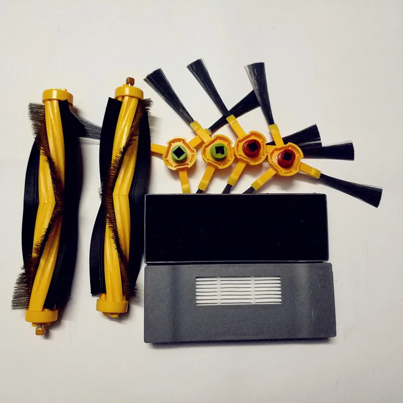 

2* filter +2* Brush Main Agitator Brush +4* Side brush Replacement for Ecovacs Deebot Deeboo DT83 DT85 DM81
