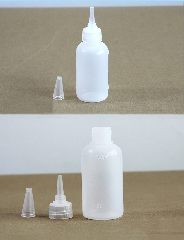 100 мл сжимаемые пластиковые бутылки с крышкой с функцией защиты от вскрытия детьми 100 шт бутылки для капельницы клей, смазочное масло, контейнер для жидкой упаковки