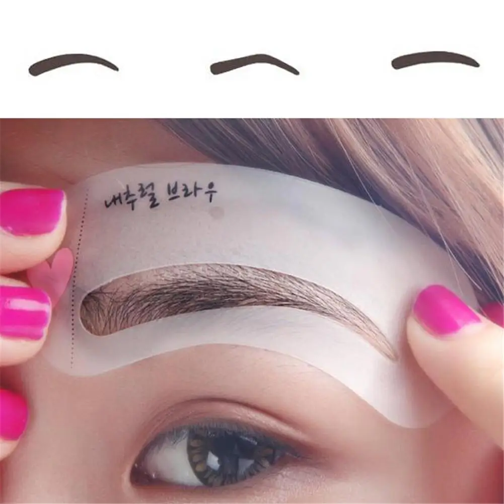 

3Pcs/set Grooming Shaping Template Beauty Eyebrow Stencils Drawing Card Brow Make-Up Stencil 3 Styles For Eyes DIY Make Up Tools