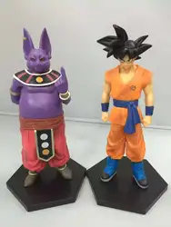 2 шт./лот мультфильм Dragon Ball Z Beerus Сон Гоку Champa ПВХ Действие кукольная фигурка игрушка