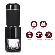 Портативная портативная кофеварка эспрессо для дома, путешествий, офиса, ручная кофемашина, кофеварка с ручным давлением