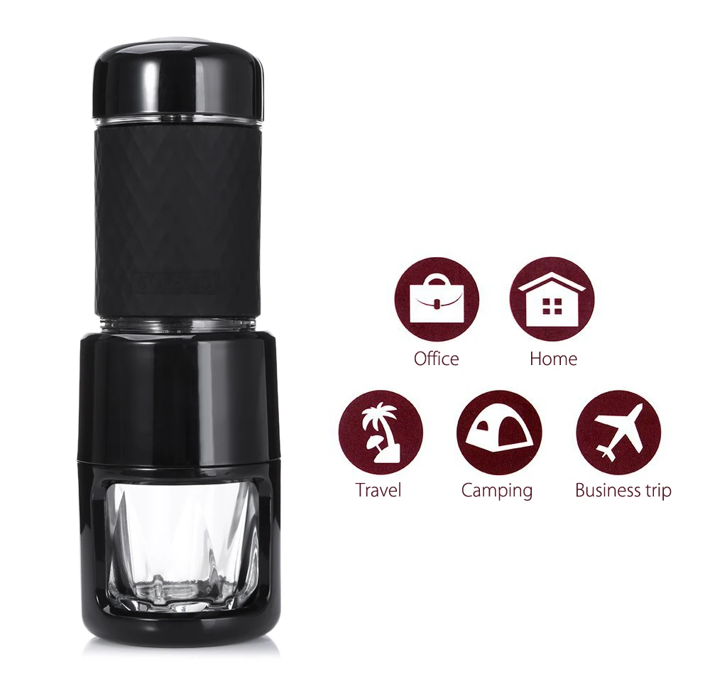 Handheld Portable Coffee Espresso Maker Home Travel Office Hand