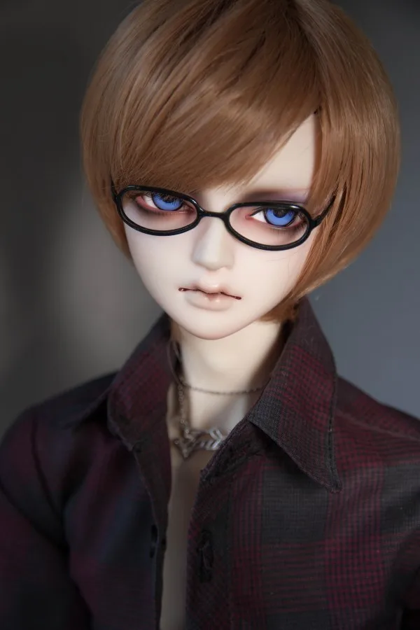 Парики для кукол BJD короткие темно-коричневые волосы парики для 1/3 BJD DD SD куклы высокотемпературные провода парики легко в уходе