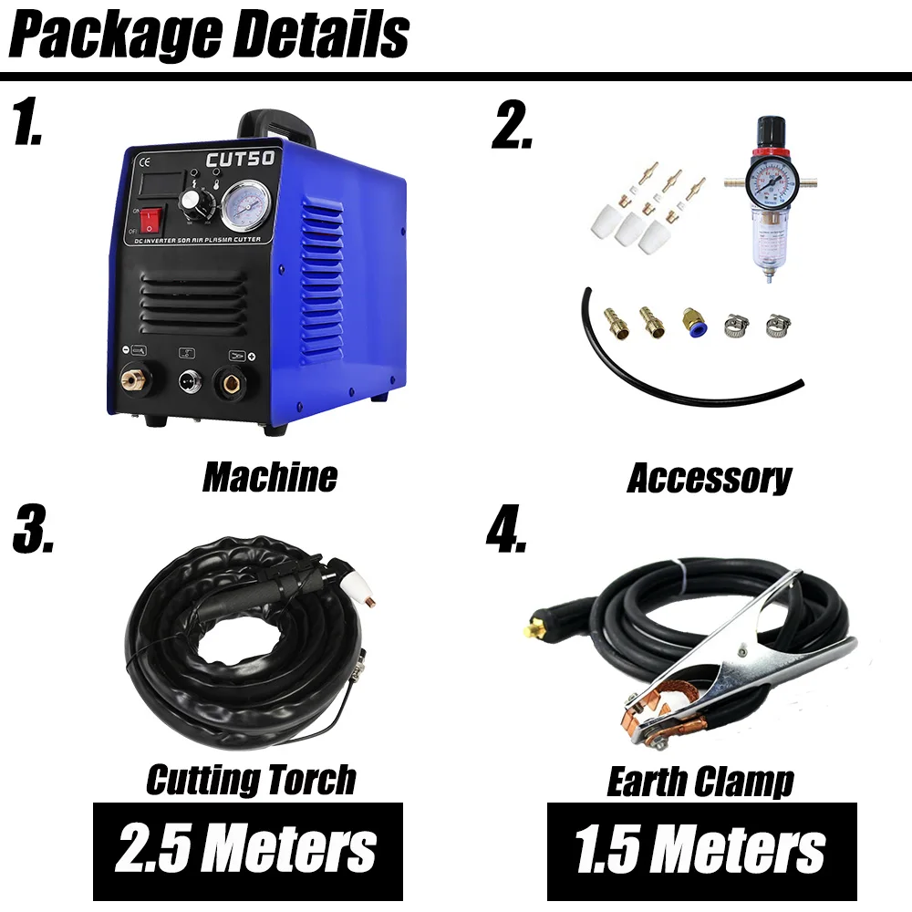 2016 Free Shipping 50 Amps plasma cutter, plasma cutting machine, welder companion, CUT-50, CUT50